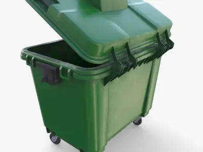 Dumpster v4 weathered 3D model