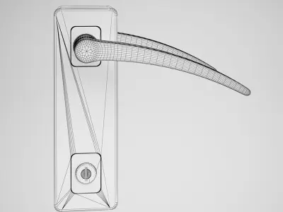 CGAxis Door Handle 3D model