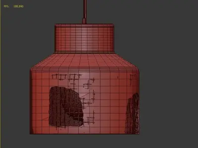 Hanging lamp LOFT HOUSE P-186 3D model
