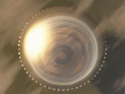 UFO or Alien Building 3D model