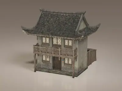 Ancient buildings Chinese ancient architecture 3D model order
