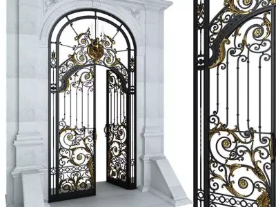 Entry door gate  3D model