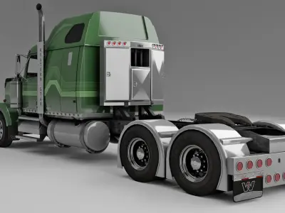 Western Star 4900 EX Semi Truck 3D model