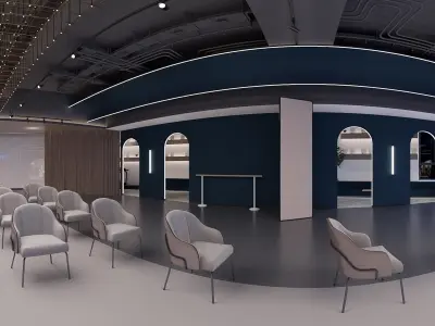 classroom dance Modern 3D model