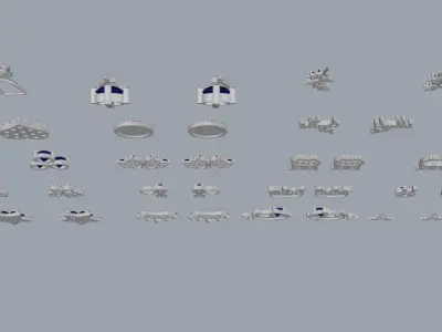 Earring pack kid earring 3D print model