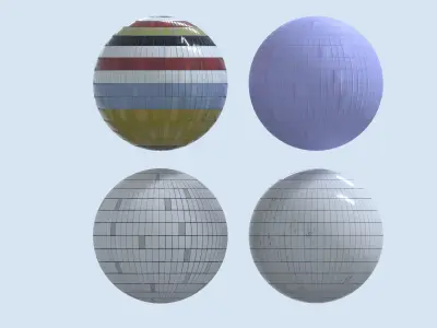 Pack of textures of tiles and mosaic  3D model