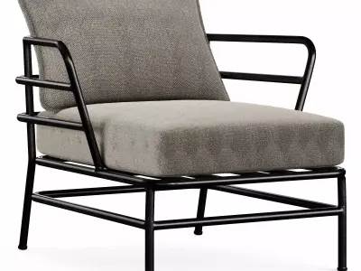 MARELUZ armchair Low-poly 3D model