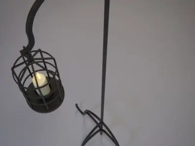 Church Aisle Lantern Low-poly 3D model