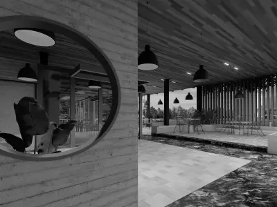 Ready Mart Cafe A Natural Blend of Comfort and Creativity Low-poly 3D model