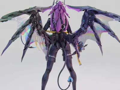 Lilith Mecha Succubus - Project Files 3D model