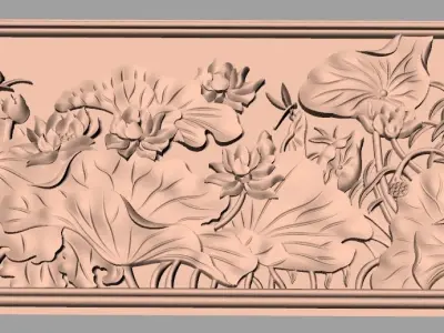 European furniture 3D relief models for CNC wood engraving E228 3D model