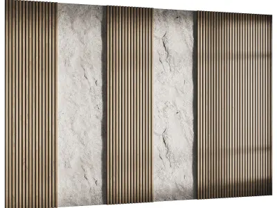 3d Wall Panel 1 Headboard 3D model