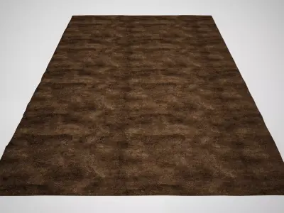 Contemporary Carpet - Rug 14 Low-poly 3D model