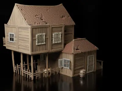 Medieval House 3D model