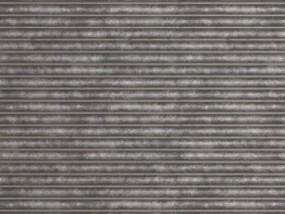 Silver Rust Metal Corrugated Transparent PBR Seamless Texture