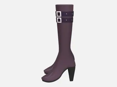 Army Uniform Boots Low-poly 3D model