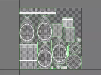 Crystal Flush Mount 3D model