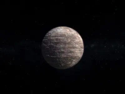 Barren Alien Planet 05 Low-poly 3D model