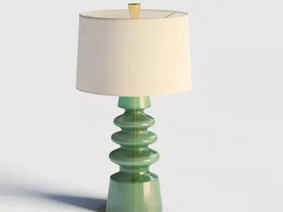 Green Table Lamp 3D model