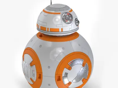 Dirty and New Star Wars BB-8 Droid  3D model