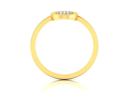 Diamond Ring For Women 3d Print Model 3D print model 71