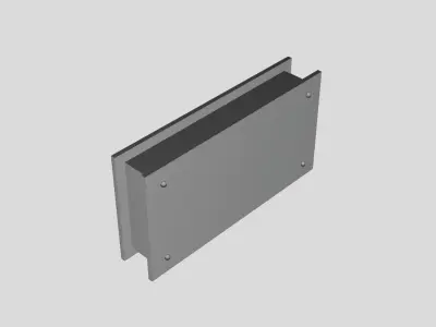 Brand Display Signboard - Geometry Only No Textures No Materials 3D model