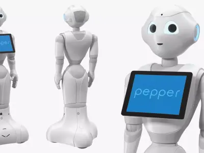 Pepper Robot Standing Pose 3D model