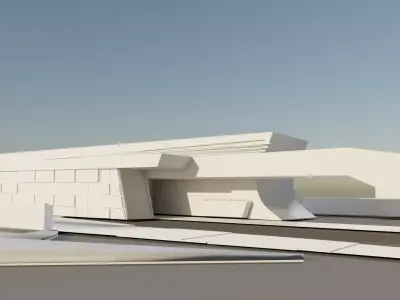 Landscape Formation 1 By Zaha Hadid Low-poly 3D model