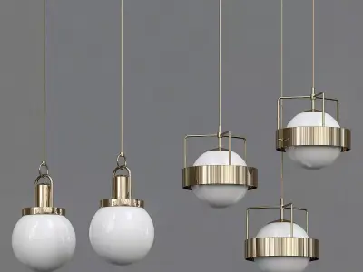 Pendant lamp 2 3D model buy