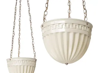 Remains Lighting Opal Glass Chandelier 3D model