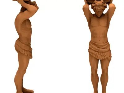 Leg capital 3D model stl 3D model