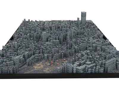 City of Vienna Low-poly 3D model