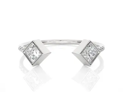 Light Minimalist Diamond Ring 3D print model