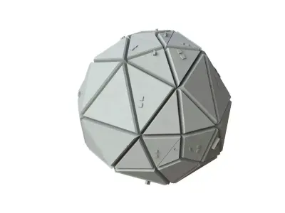 Sci Fi Object No 3552 Low Poly Low-poly 3D model