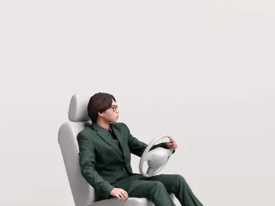 Humano 12- Collection 2211 - PEOPLE FOR CARS - 12 x 3D models  3D model