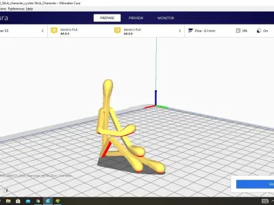 Stick Character 3D print model