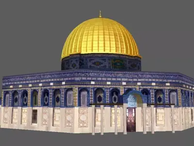 Dome of the Rock Jerusalem Aqsa 3D model
