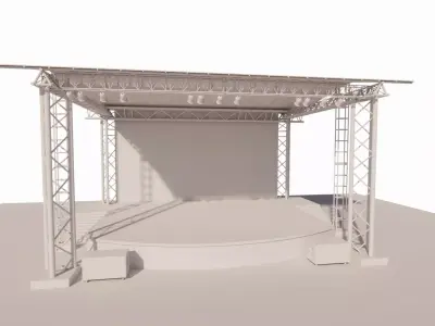  Stand Stall Booth-Temporary exhibition-Temporary booth 3D model