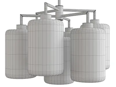 LOUISE ROUND CHANDELIER Low-poly 3D model