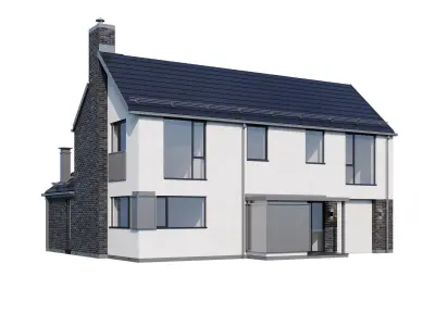 Modern house v37 3D model