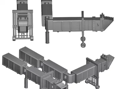 airport air bridge  3D print model