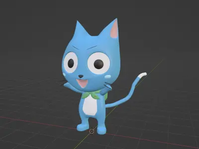 Happy - Fairy Tail 3D model