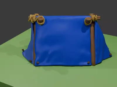 Tent Miniature 3D Printable STL 3D print model