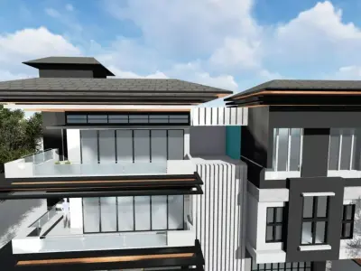 Home exterior 3D model purchase