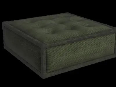Velvet Sully Floor Cushion 3D model
