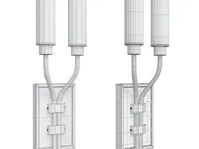 WINFIELD DOUBLE SCONCE Low-poly 3D model