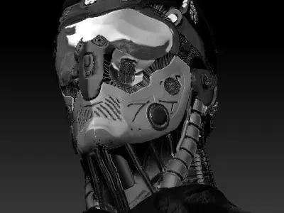 robot motor portrait  3D model