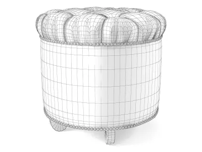 Greta Garbo Footstool 3D model