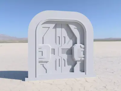 Large Mando Door 3D print model