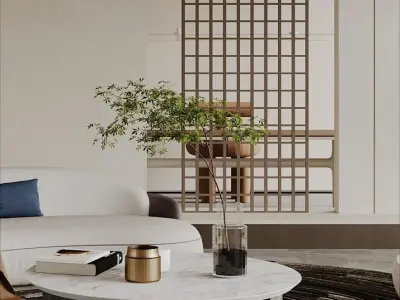 living room V-Ray Renderer 3D model purchase